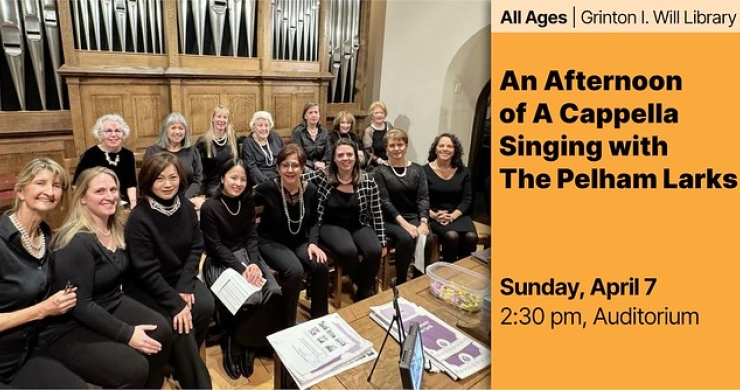 a capella singing april 7 will library
