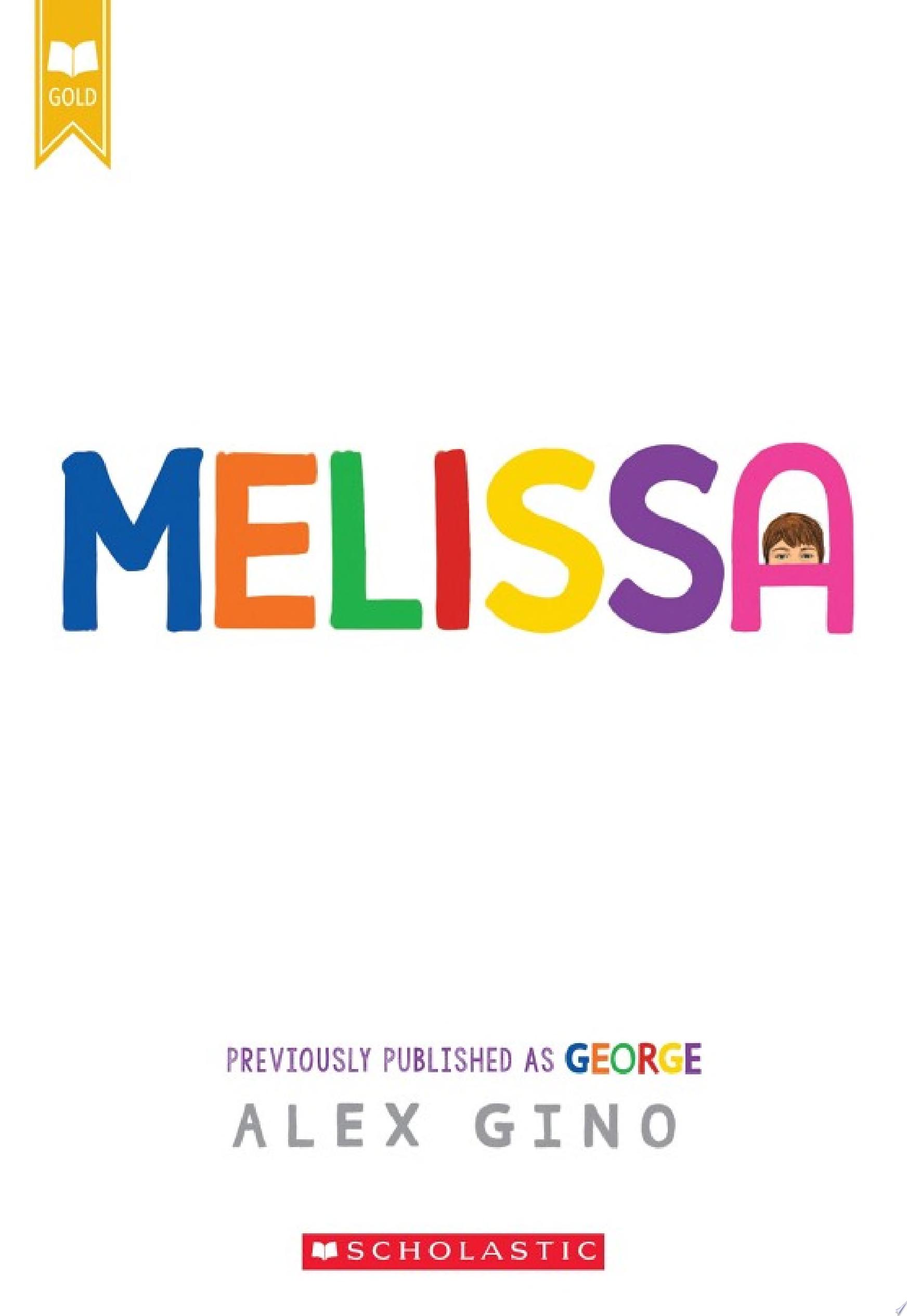 Image for "Melissa (previously published as GEORGE)"