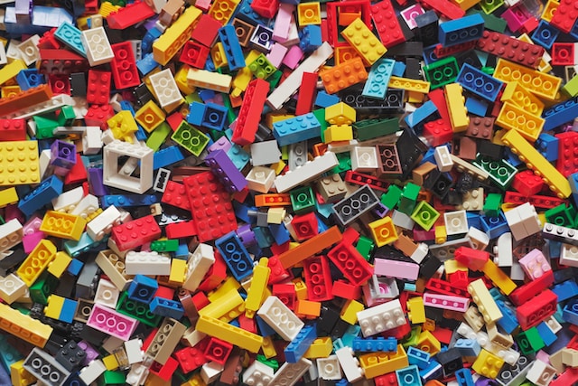 pile of multicolored legos
