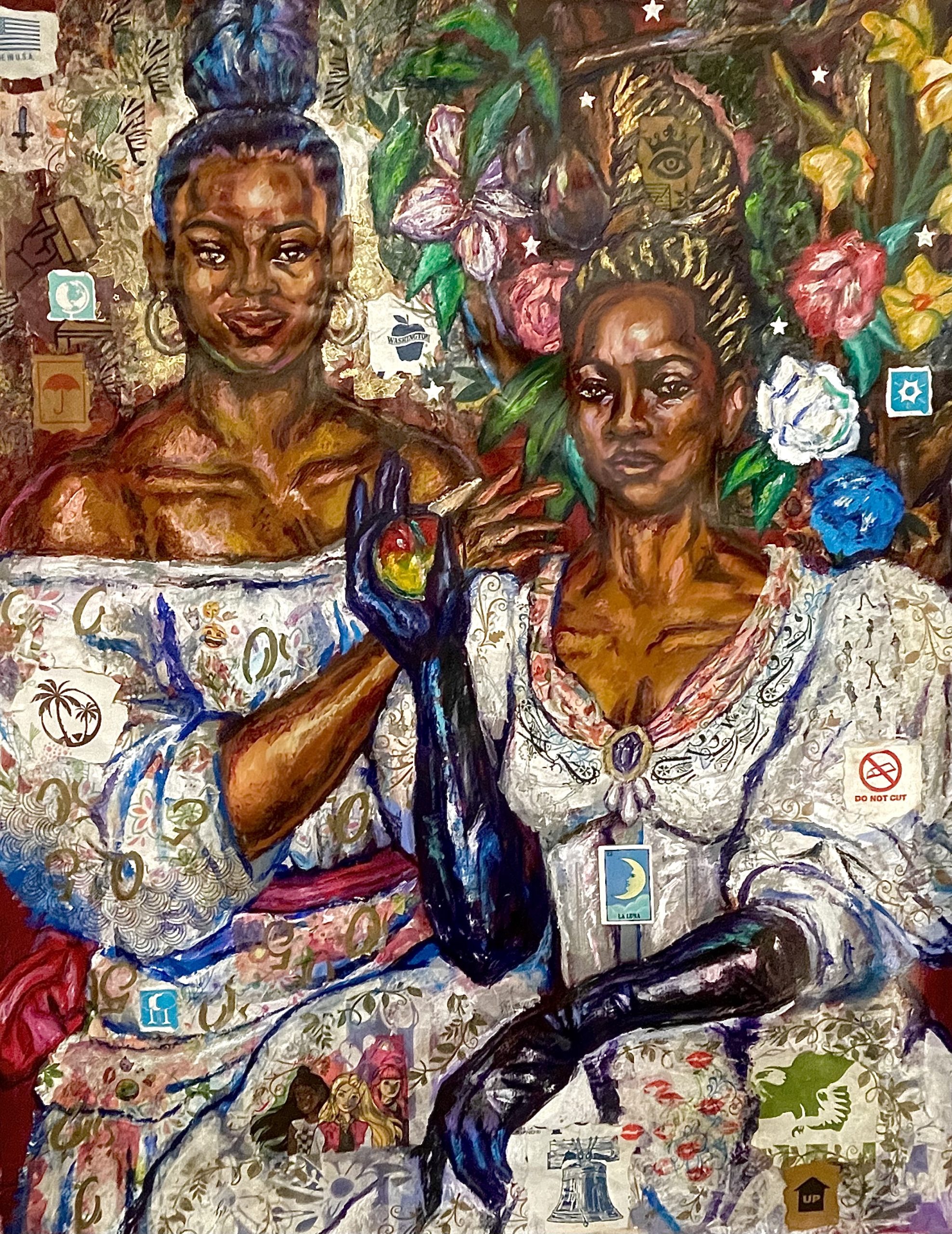Painting by Ricardo Osmondo Francis: "Daughters of The Revolution"