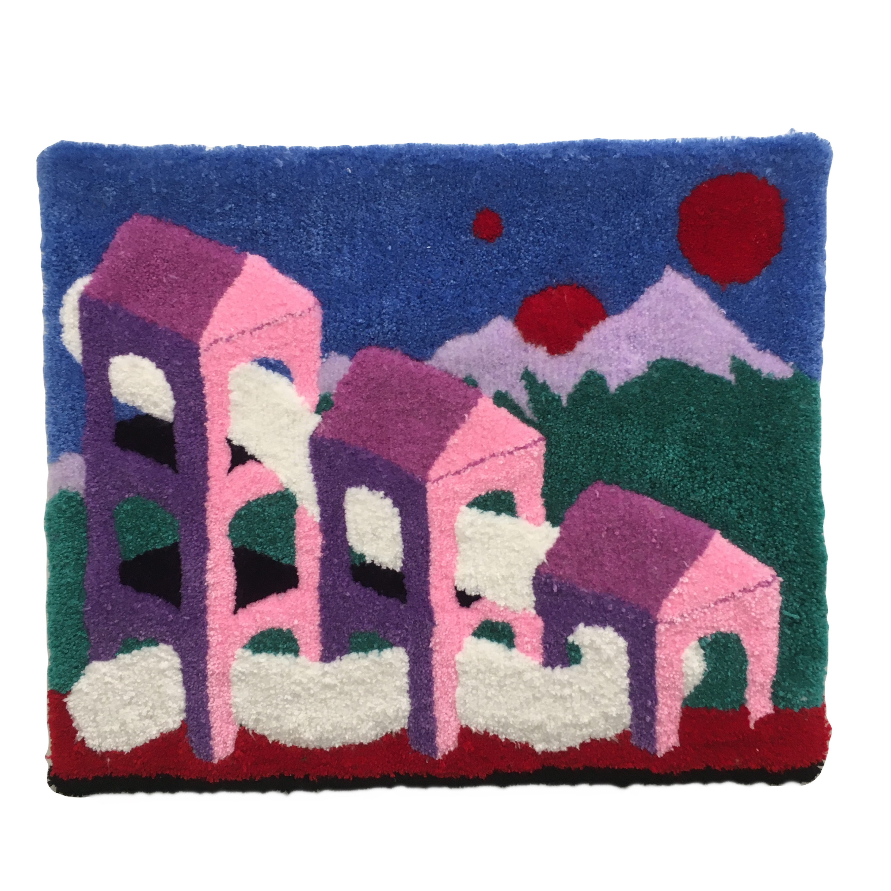 "Home" Acrylic Yarn on Backing Fabric by Matthew Gilbert 