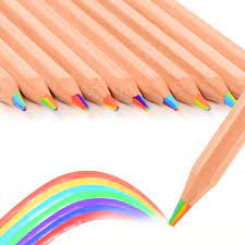 Image of rainbow colored pencils