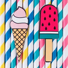 Image of Ice cream and watermelon ice pop