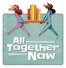 All Together Now Summer Reading Logo two people carrying books
