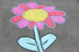 Image of a chalk flower