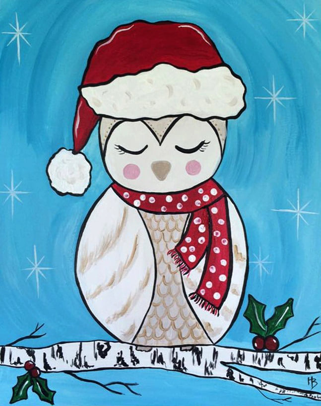 Image of Art with Erica Holiday owl