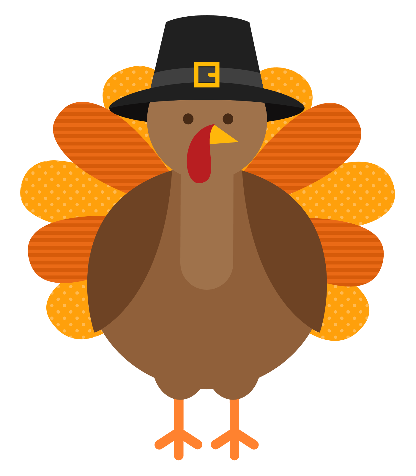 turkey wearing pilgrim hat