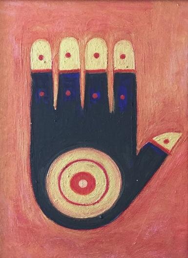 "Lotus Hand (Medicine Buddha)" by Roshan Houshmand