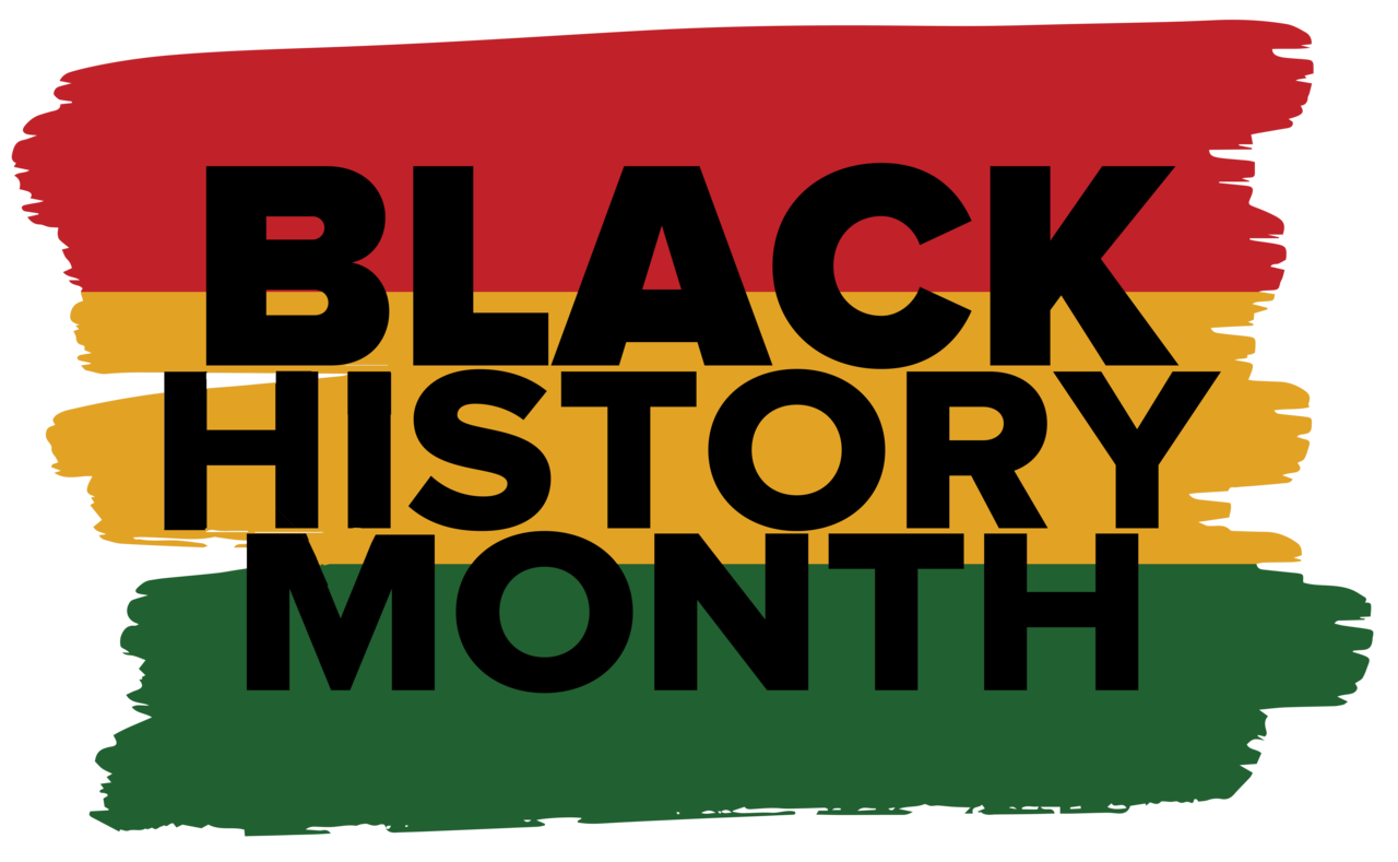 The words "Black History Month"