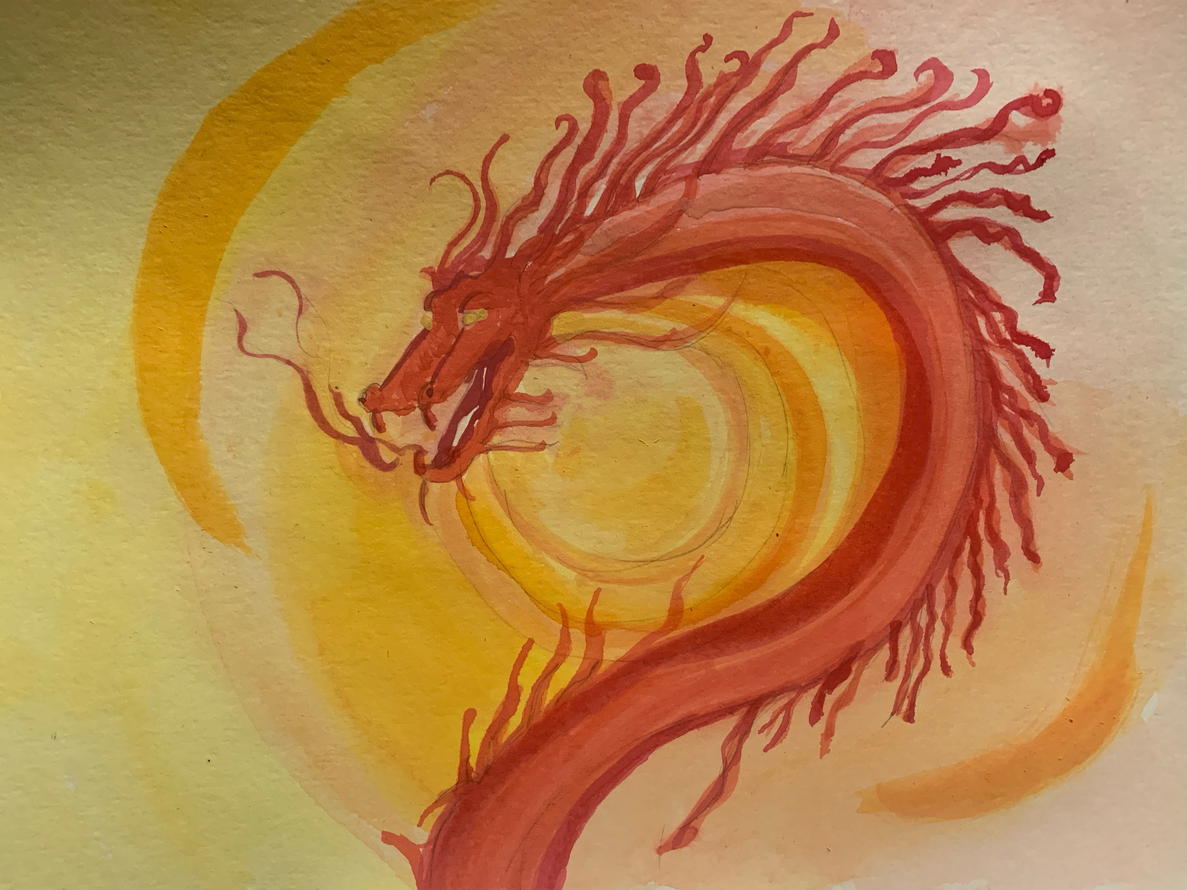 art featuring an image of dragon by erica soto