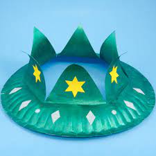 Image of paper plate Purim Crown
