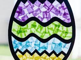 Image of paper stain glass egg