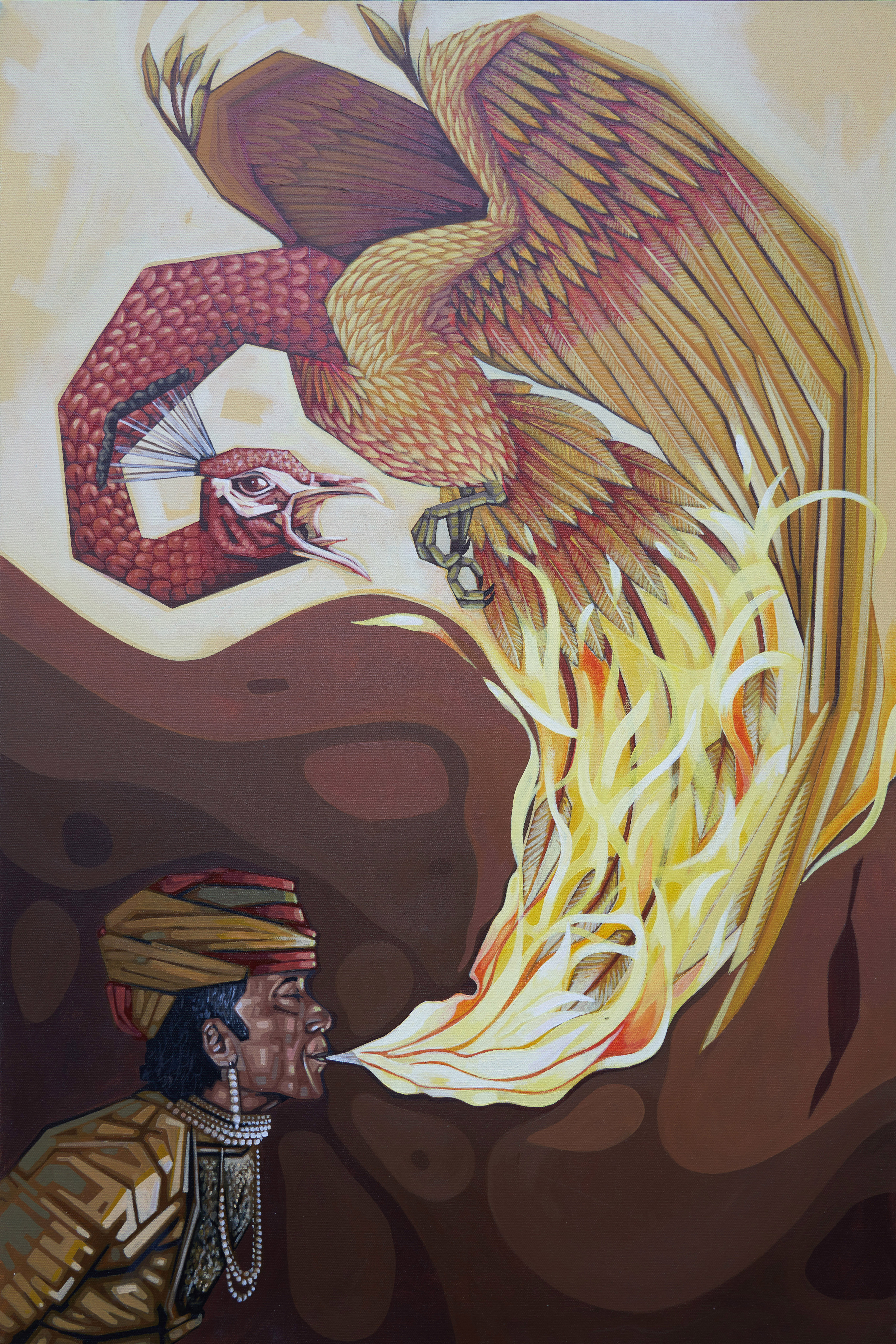 The Fire Eater and The Phoenix Bird by Carlos Mateu