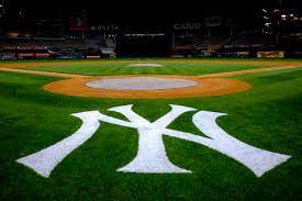 image of Yankees field near homeplate with Yankees logo