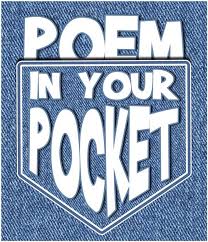 text of poem in your pocket over a jean pocket