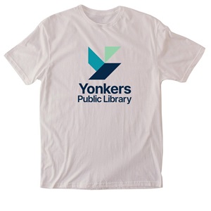 T-shirt with YPL logo reading "Yonkers Public Library"