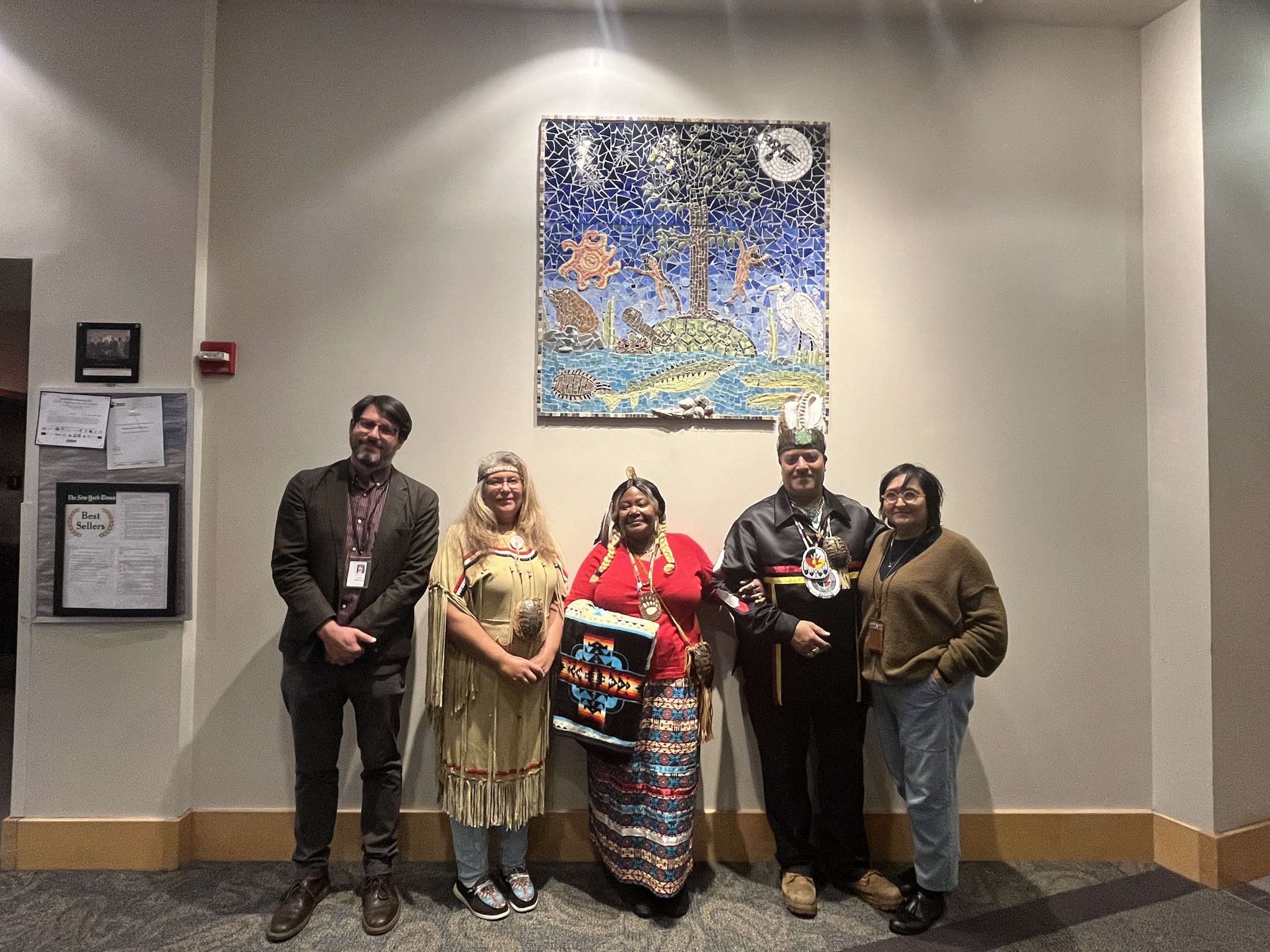 Jesse Montero,  Marcy "Tree in the Wind" Langhorn, Tony "Moon Hawk" Langhorn, and Haifa Bint-Kadi