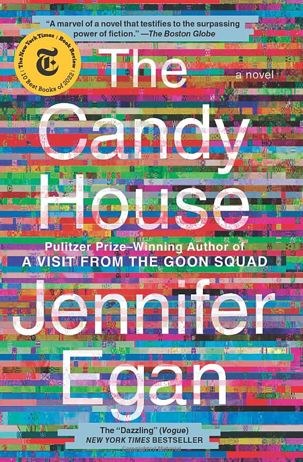 Book jacket for "The Candy House"