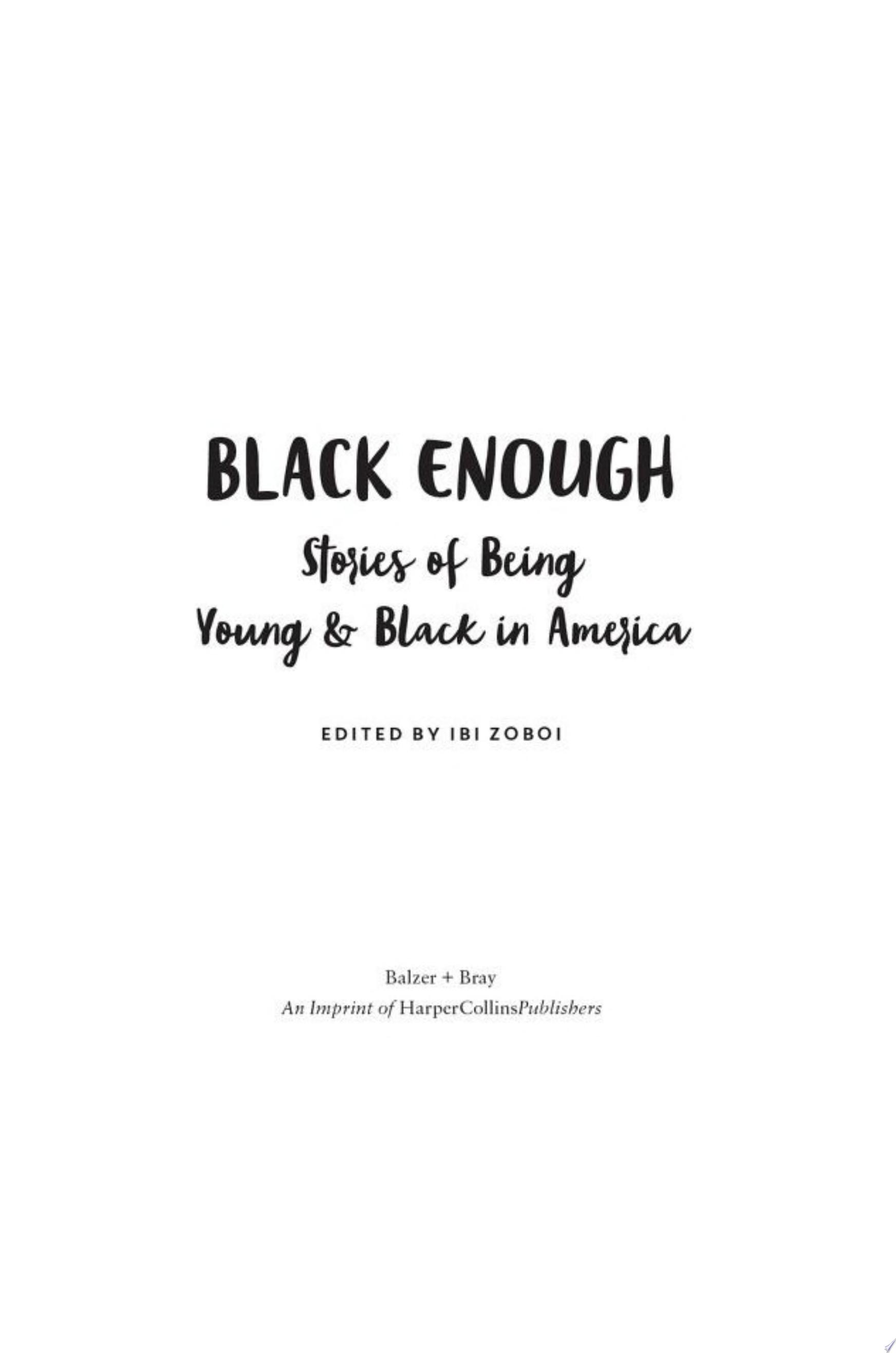 Image for "Black Enough"