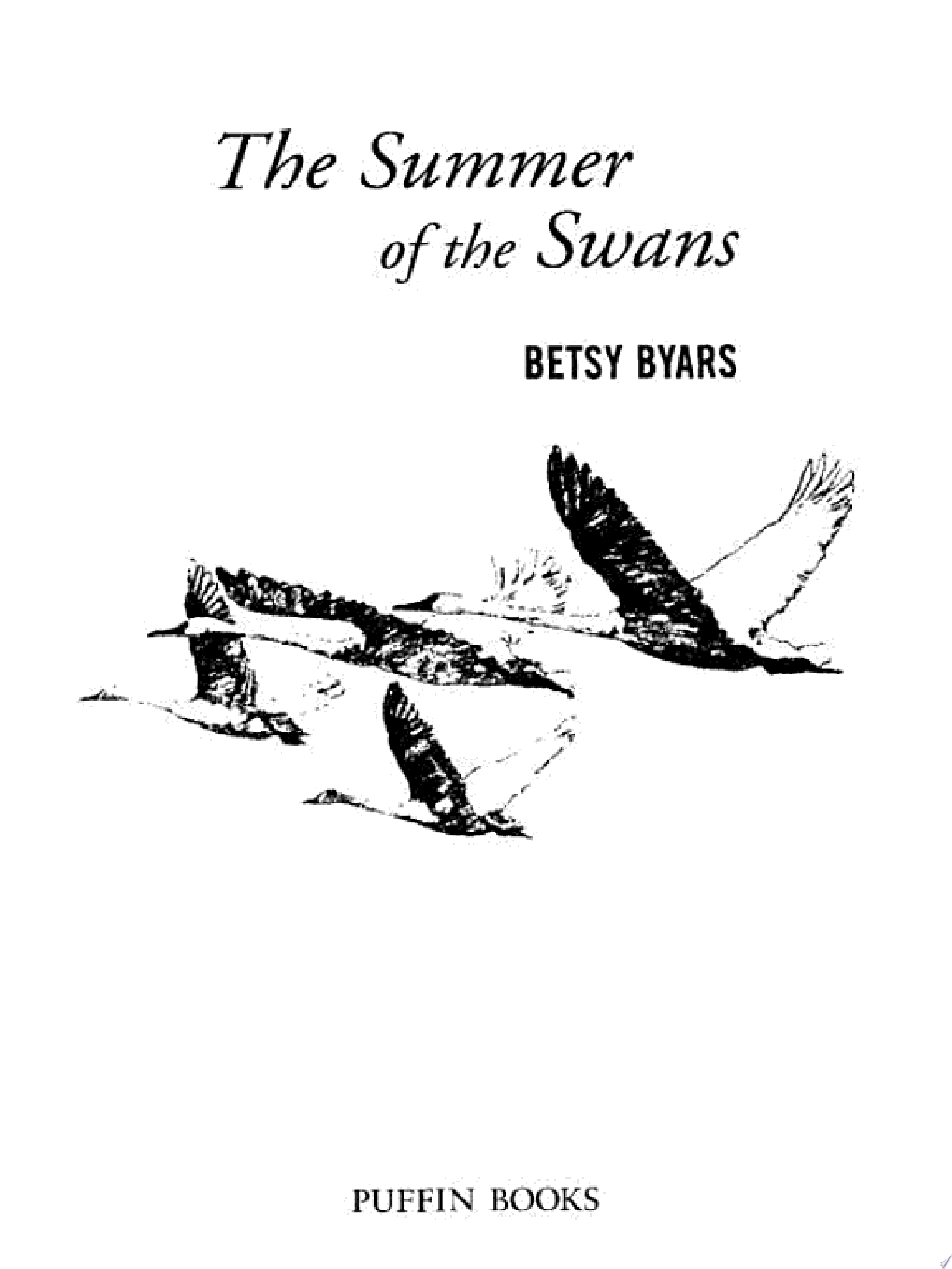 Image for "Summer of the Swans, The (Puffin Modern Classics)"