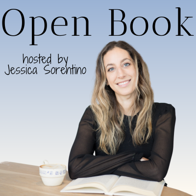 photograph of jessica sorentino with book and coffee