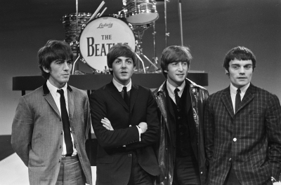 The Beatles with Jimmie Nicol in 1964. Photo from the Wikimedia Commons.