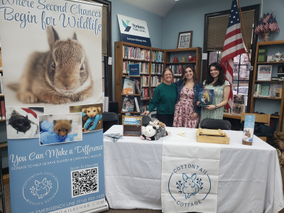 Cottonttail Cottage with Parsley at the Crestwood Library.