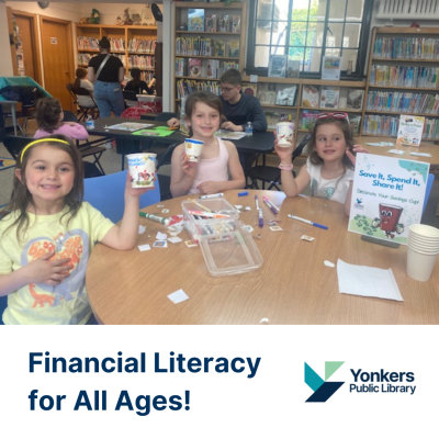 Patrons participating in the financial literacy festival program at Crestwood.