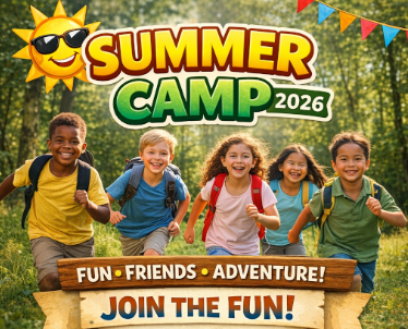 diverse group of kids running in the sunshine