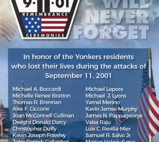 names of yonkers residents killed on 9/11