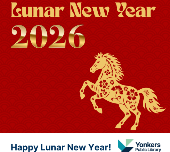 Lunar New Year 2026 with an illustration of a horse.