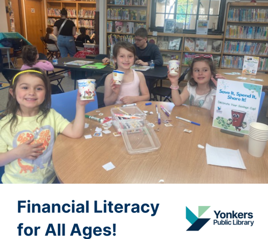 Patrons participating in the financial literacy festival program at Crestwood.