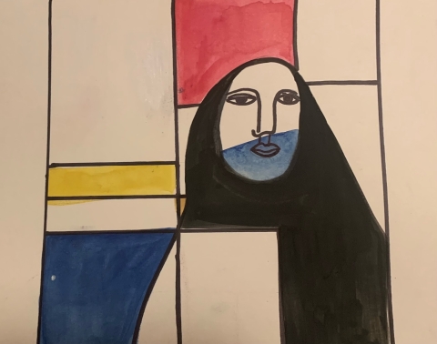 Image of a painting by Helen Zughaib