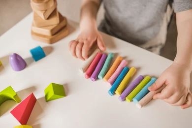 Image of coloring and toys