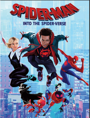 cover of the spiderman into the spiderverse movie