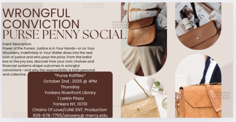 Wrongful Conviction Purse Penny Social