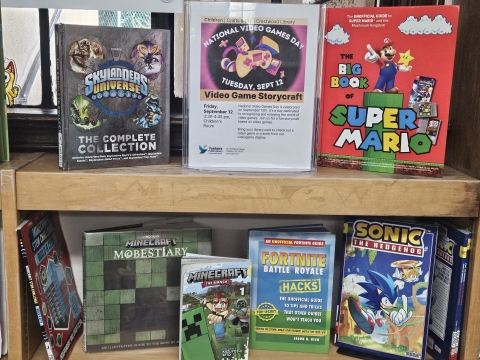 display of videogamebooks