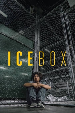 Poster for Ice Box with box crouched in corner of detention cell 