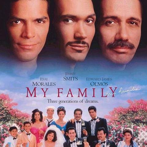 Poster featuring the characters of My Family with a group of extended cast members