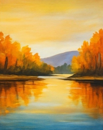 Image of Autumnal Reflections painting