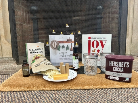 Image of crafts supplies for Homemade for the Holidays