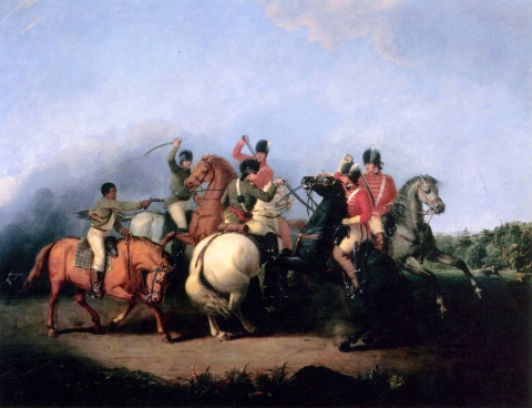 1781 Battle of Cowpens, from an 1845 painting by William Ranney