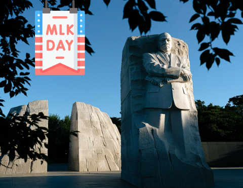 image of MLK statue outdoors