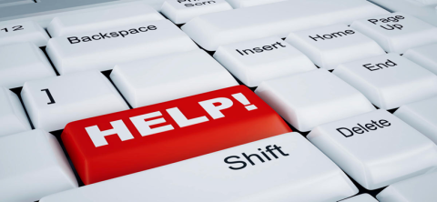 Keyboard with Help button