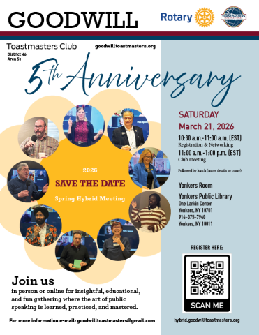 Toastmasters Club District 46 Area 51 - 5th Anniversary 