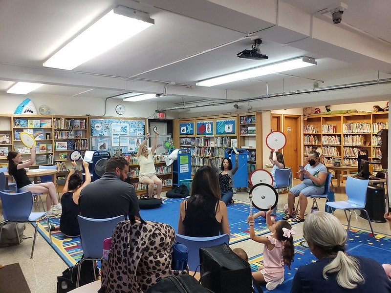 Image of Children dancing in the Children's room