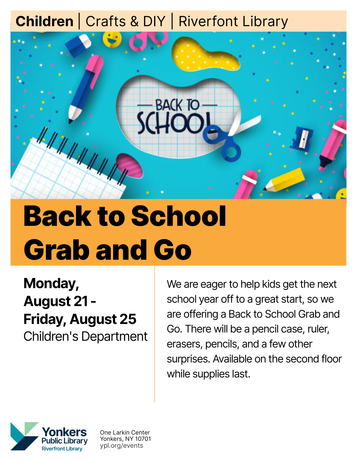 school supplies surround the words Back to School