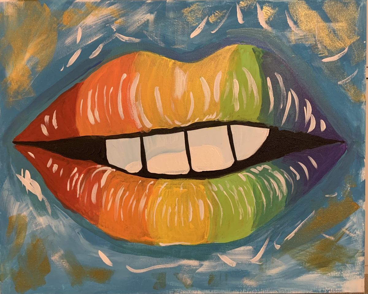 rainbow lips