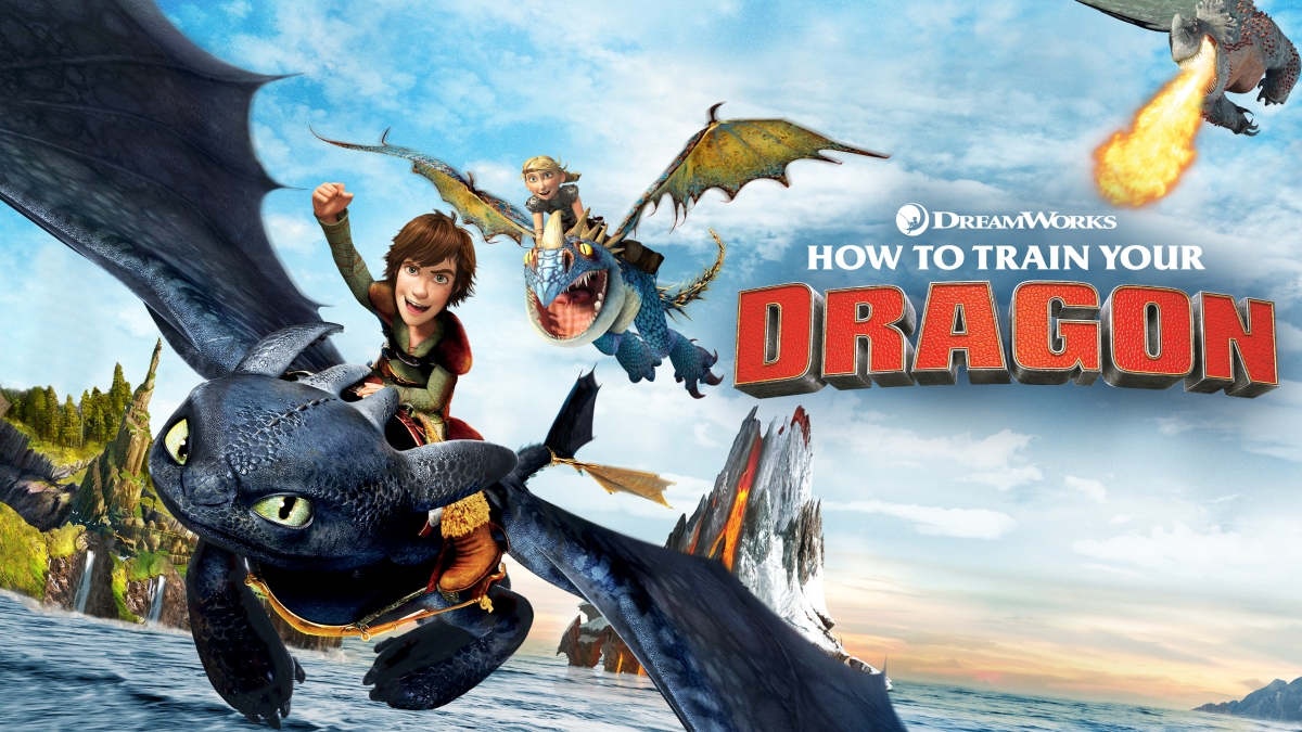 Animated How to Train Your Dragon horizontal poster