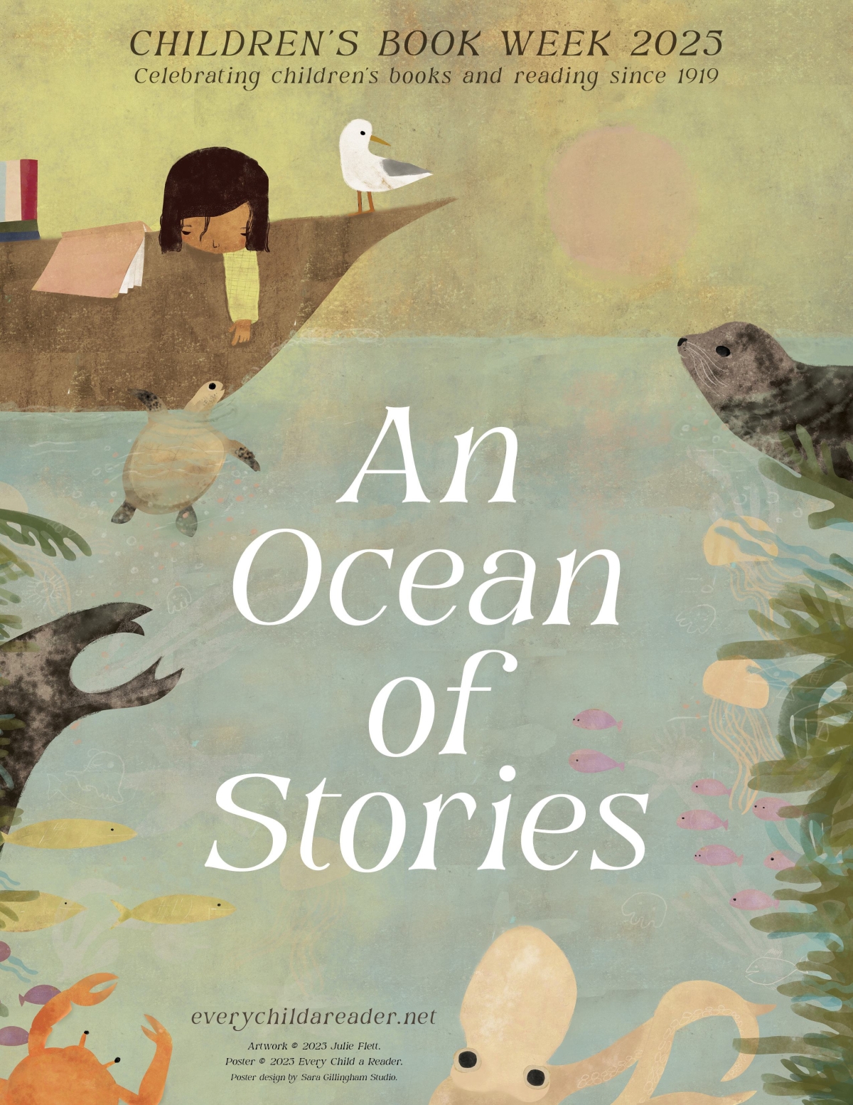 children's book week poster an ocean of stories